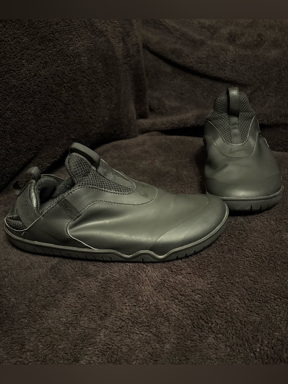 Nike Air Zoom Pulse Triple Black Slip On Nursing Shoes Mens 7.5 C Pics 4 Cond